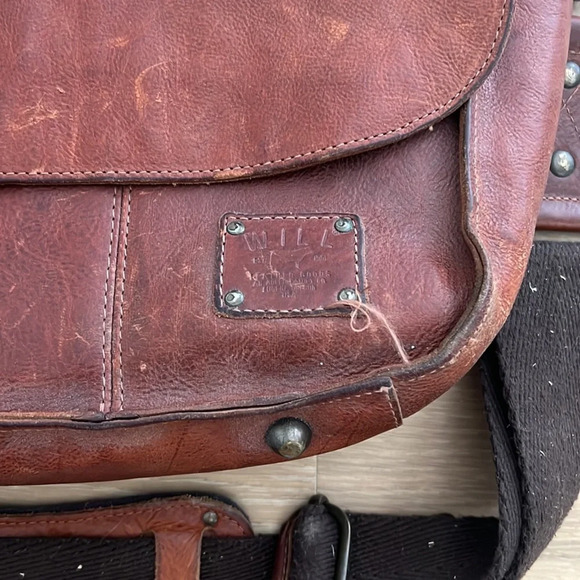 Will Leather Goods Kent Messenger Shoulder Bag Briefcase Vintage Laptop Case - Picture 2 of 10